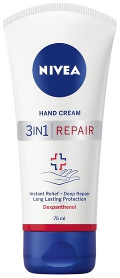 Nivea Hand Cream Krem do rąk odbudowujący 3w1 Repair 75ml
