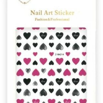 Nail Art Allepaznokcie Naklejki do paznokci cienkie samoprzylepne Sticker violet Nr Z-D4214