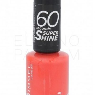 Rimmel London London 60 Seconds Super Shine lakier do paznokci 8 ml dla kobiet 415 Instyle Coral