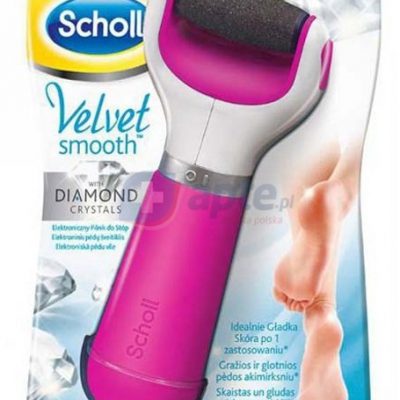 Scholl Velver Smooth Diamond Elektroniczny pilnik do stóp różowy (9085954)