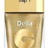 Delia Cosmetics Coral Hybrid Gel Lakier do paznokci nr 28 Złoty 11ml Cosmetics