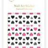 Nail Art Allepaznokcie Naklejki do paznokci cienkie samoprzylepne Sticker pink Nr Z-D4214