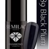 Semilac Diamond Cosmetics Lakier hybrydowy do paznokci 089 czarny Plum 7ml